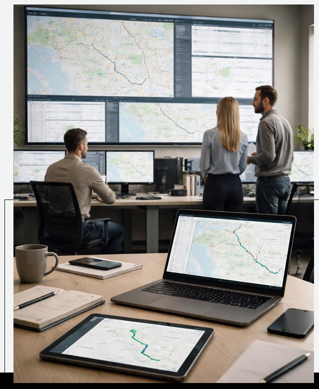 Трекинг грузов и Fleet Management, мониторинг автопарка в Кореновске