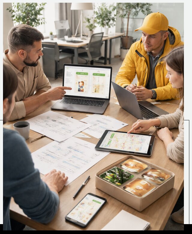 Разработка агрегатора доставки еды в Кореновске от 15546 р., АвикейКнв